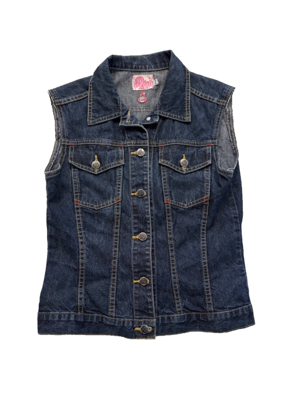 Vintage Dish Denim Vest - Vancouver Legacy Brand - Indigo Blue - Size M